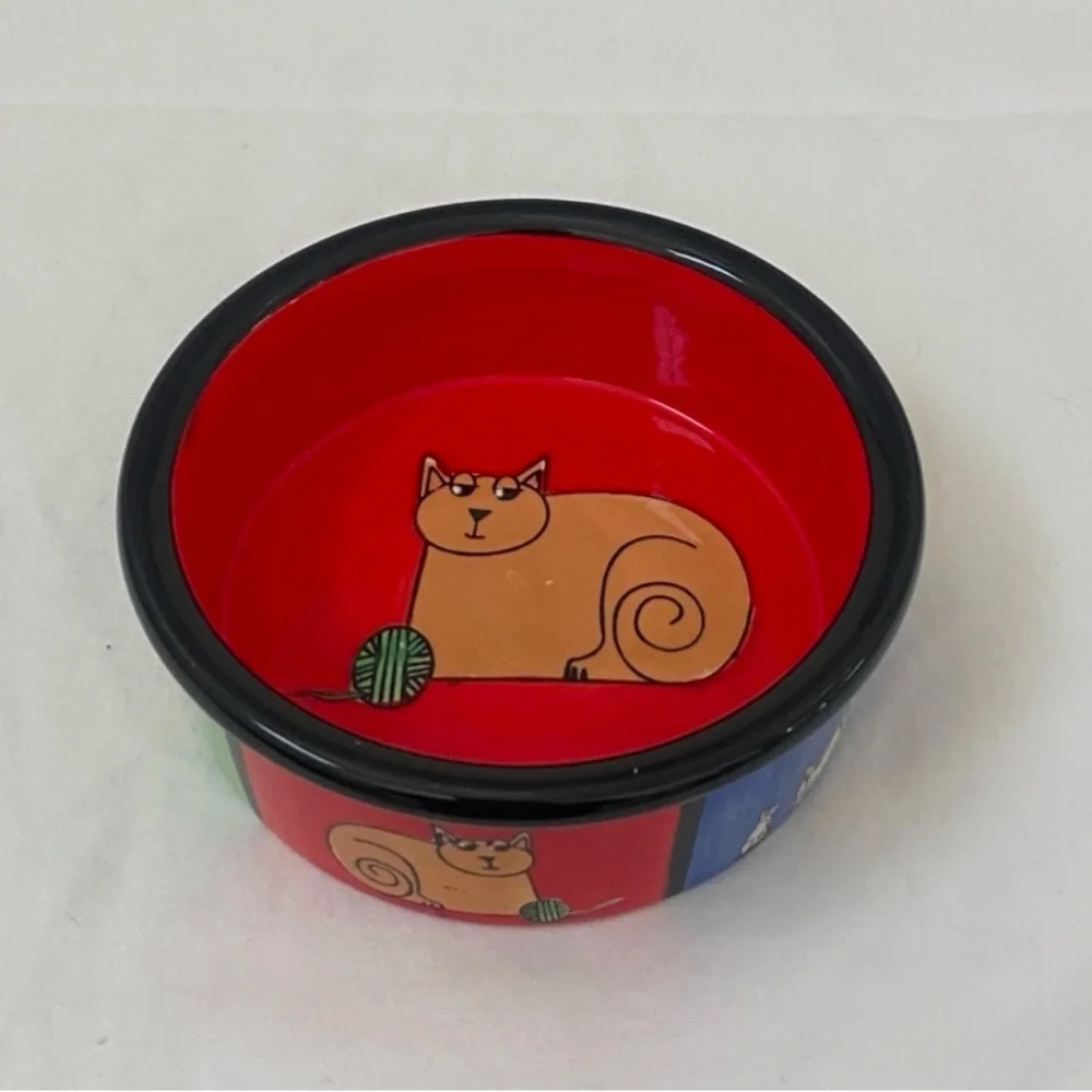 Cat Bowls Set of 2 Water or Food Bowl Dishwasher and microwave safe.